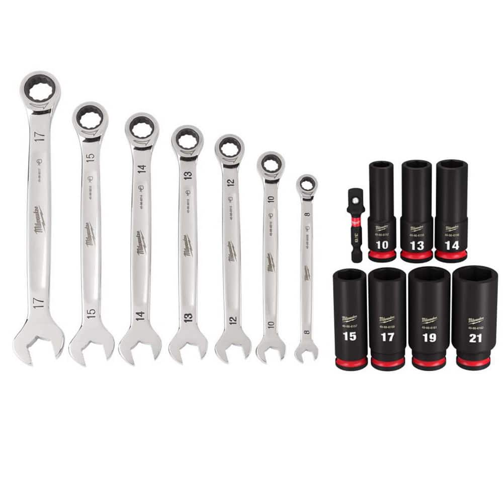 Wrench Sets, Tool Type: Ratcheting Combination Wrench , Set Type: Ratcheting Combination Wrench , System Of Measurement: Metric , Size Range: 8 mm - 17 mm  MPN:1932688/9601459