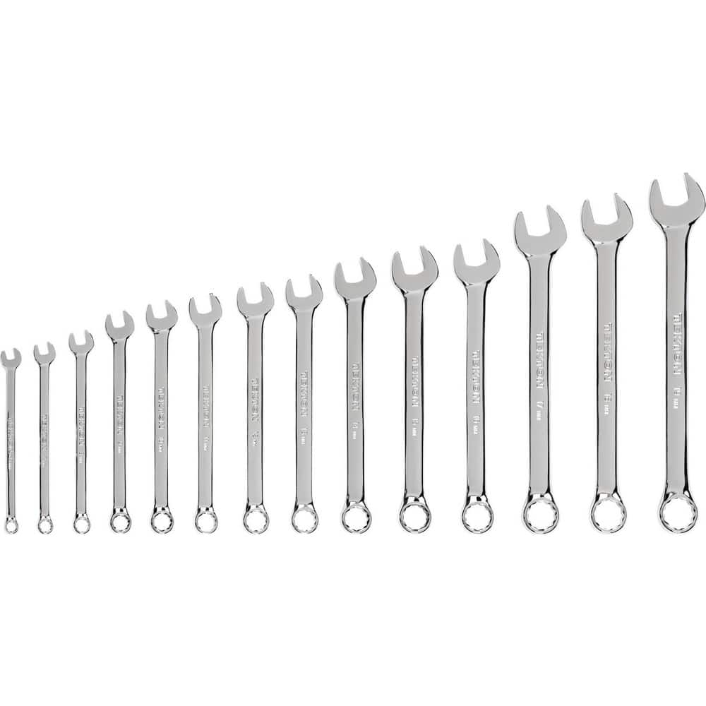 Wrench Sets, System Of Measurement: Metric , Size Range: 6 mm - 19 mm , Container Type: None , Material: Steel , Finish Coating: Polished Chrome  MPN:WCB90208