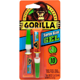 Gorilla Super Glue Gel 2-3G Tubes - Pkg Qty 10 7820002