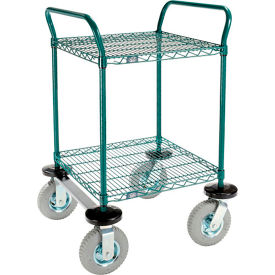 Nexel® Utility Cart 2 Shelf Poly-Green® 24