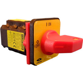 Springer Controls/MERZ A104/016-AR216A3-Pole Disconnect Switch Red/Yellow Front-Mount Lockout A104/016-AR2