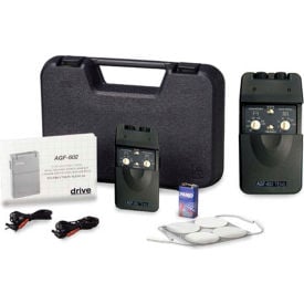 Drive Medical Portable Dual Channel TENS Unit with Timer and Electrodes AGF-602 AGF-602