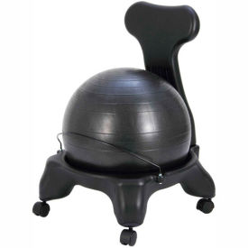 CanDo® Plastic Mobile Ball Chair with Back Adult Size 50 cm Ball 30-1792