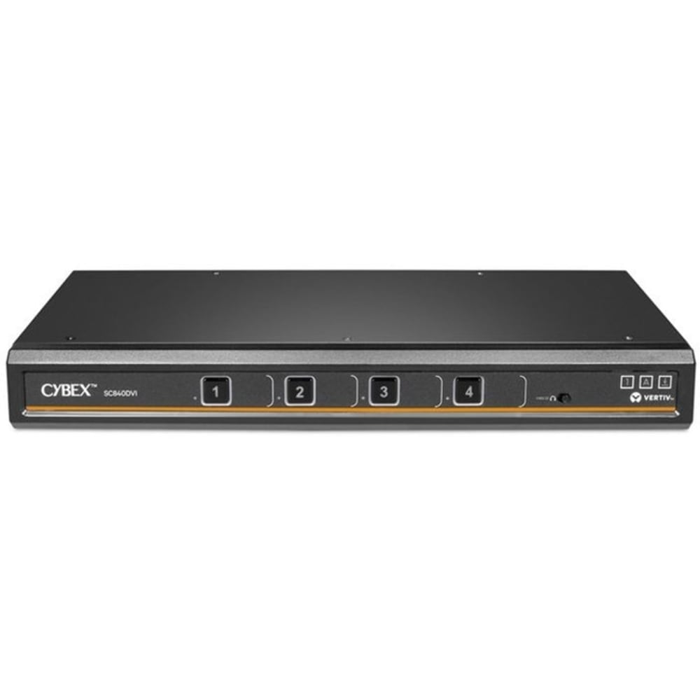 Avocent Vertiv Cybex SC800 Secure KVM /// Single Head /// 4 Port Universal and DVI /// NIAP version 4.0 Certified MPN:SC840DVI-400