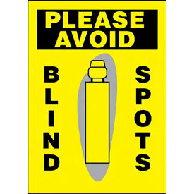 AccuformNMC™ Please Avoid Blind Spots Sign Graphic Adh. Reflective Sheet 14