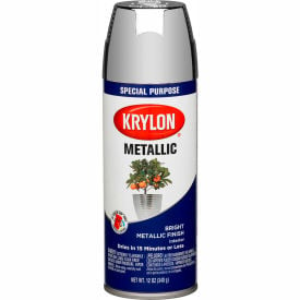 Krylon Metallic Paint Chrome Aluminum - K01404007 - Pkg Qty 6 K01404777