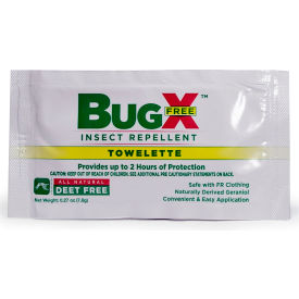 CoreTex® Bug X FREE 12843 Insect Repellent DEET Free Towelette 300/Case 12843