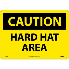 Safety Signs - Caution Hard Hat Area - Rigid Plastic 10