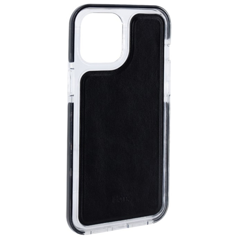 iHome Magnetic Vegan Leather Velo Case For iPhone 12 Pro, Black, 2IHPC0824B9L2 (Min Order Qty 3) MPN:2IHPC0824B9L2