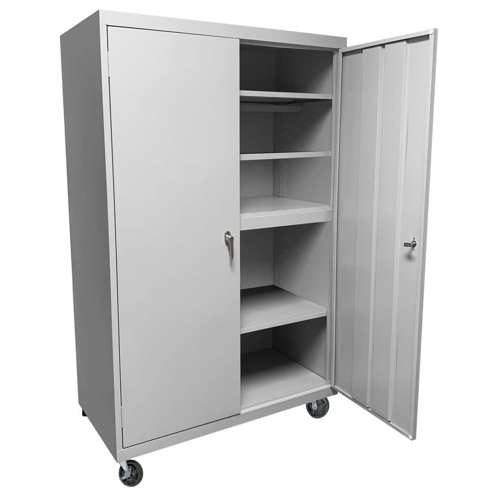 Storage Cabinets, Cabinet Type: Mobile Storage, Lockable Storage , Cabinet Material: Steel , Width (Inch): 48in , Depth (Inch): 18in  MPN:MAAH-48721RBLGR