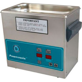 Ultrasonic Table Top Part Cleaning System - Digital Timer/Heat .75 Gal 45 kHz 230V 0230PH045-2