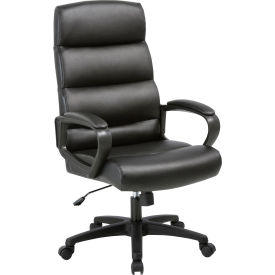 Lorell® Soho High-Back Leather Executive Chair LLR41843