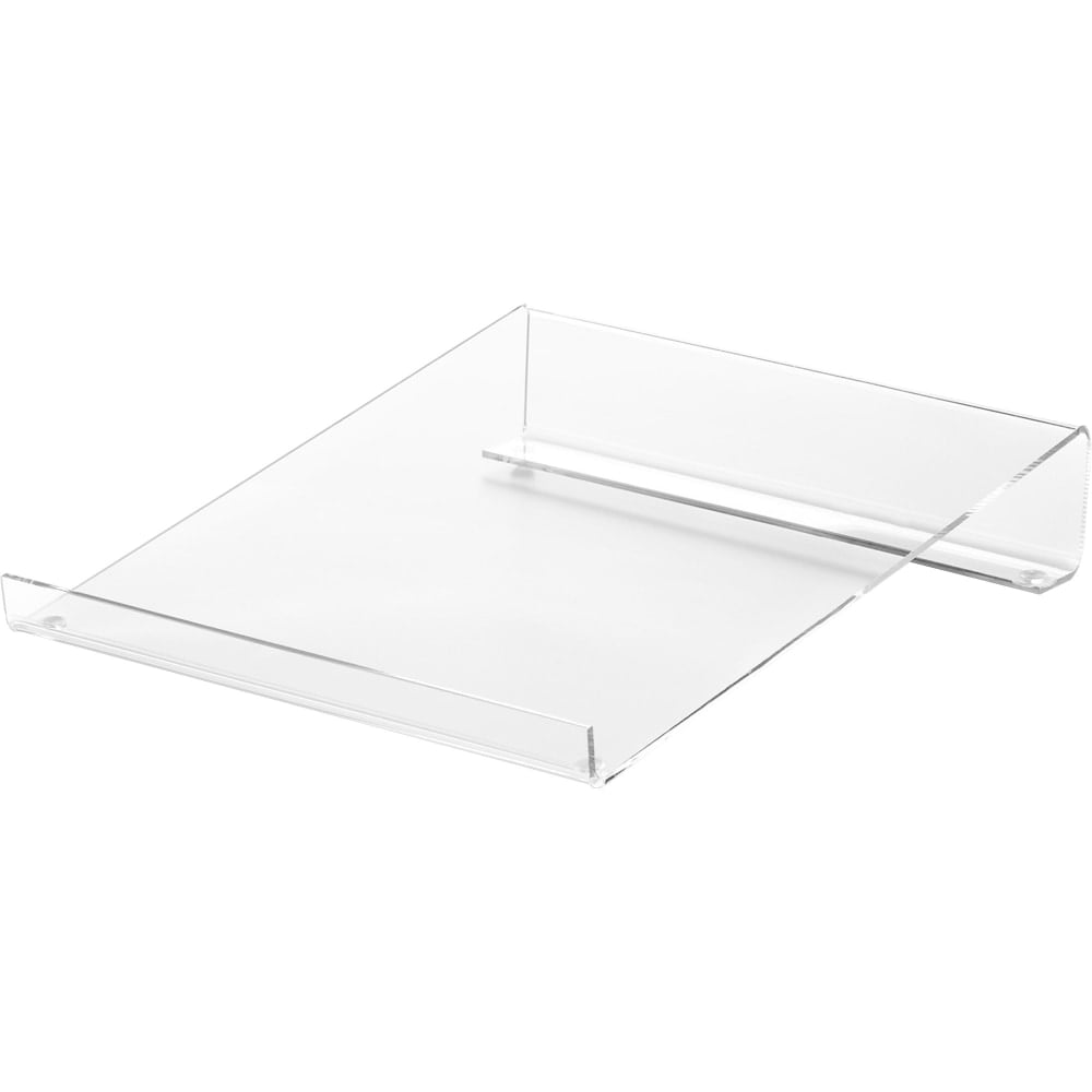 Business Source Large Acrylic Calculator Stand - 1 Each - Clear (Min Order Qty 4) MPN:28951