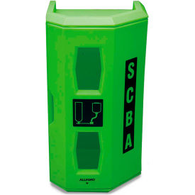 Allegro 4150 High-Viz Heavy Duty Single SCBA Wall Case Green 4150