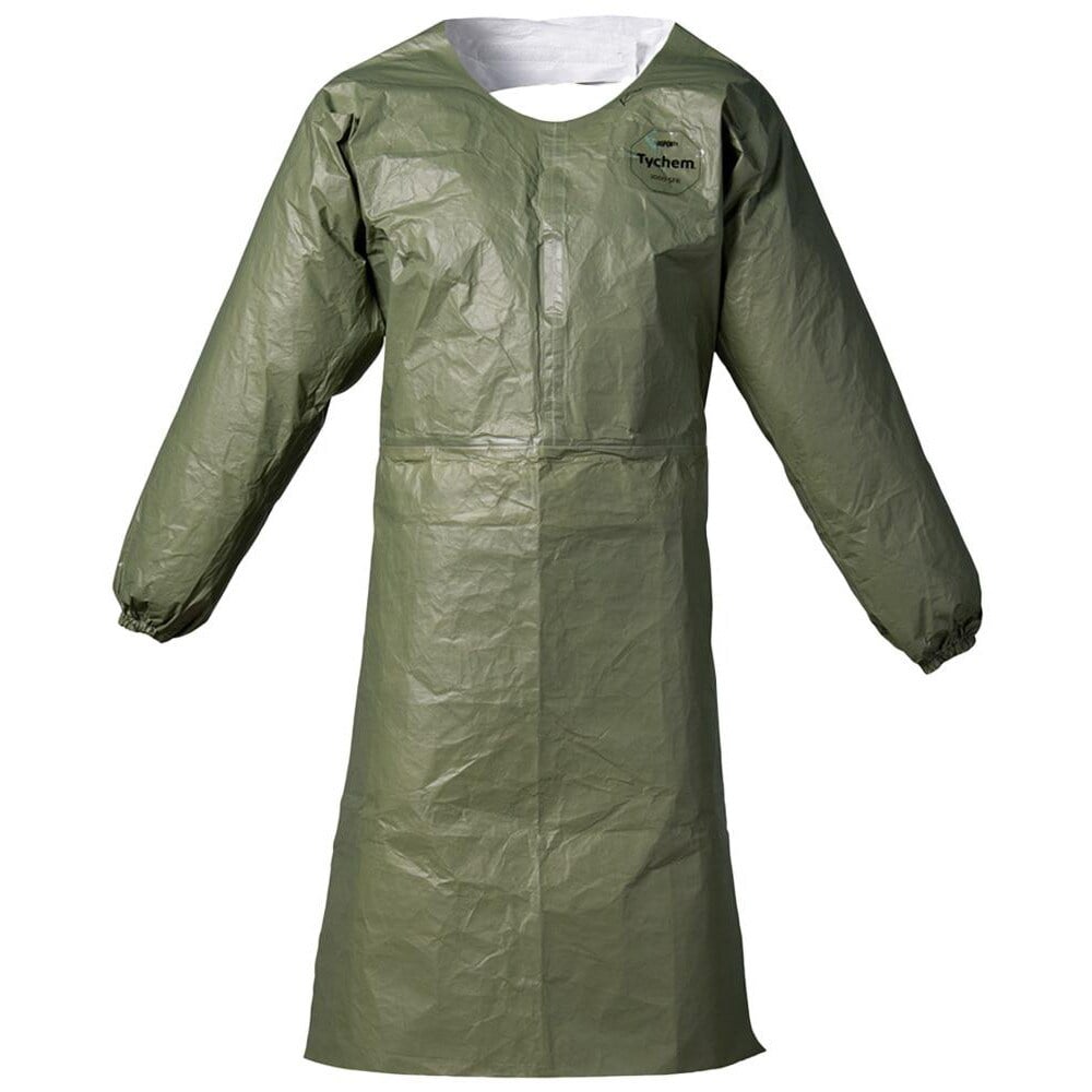 Disposable & Chemical Resistant Aprons, Garment Style: Bib Apron , Garment Type: Disposable, Dual Hazard, Chemical-Resistant , Garment Length (Inch): 44  MPN:QS275TGR2X00120