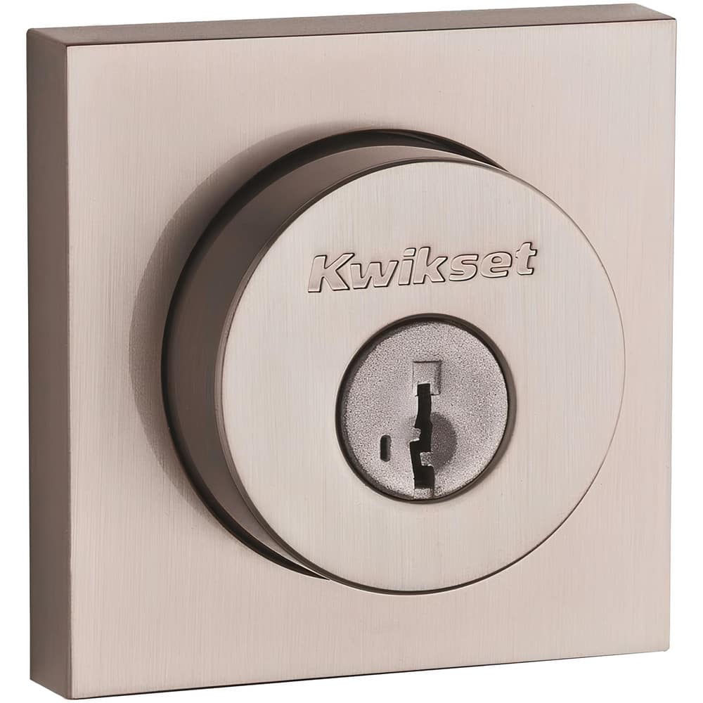 Deadbolts, Deadbolt Type: Single Cylinder , Lock Type: Single Cylinder , Key Type: Keyed Different , Mount Type: Through Hole , Material: Zinc  MPN:158-SQT-15-SMT-