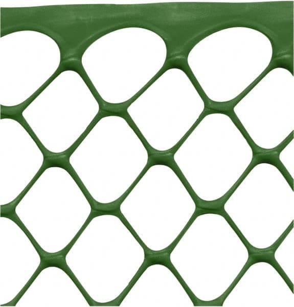 50' Long x 4' High, Green Temporary Warning Barrier Fence MPN:64010306