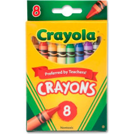 Crayola® Classic Crayons Nontoxic Assorted 8/Box 523008