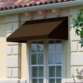 Awntech EN1030-3BRN Window/Entry Awning 3-3/8'W x 1-5/16'H x 2-1/2'D Brown EN1030-3BRN