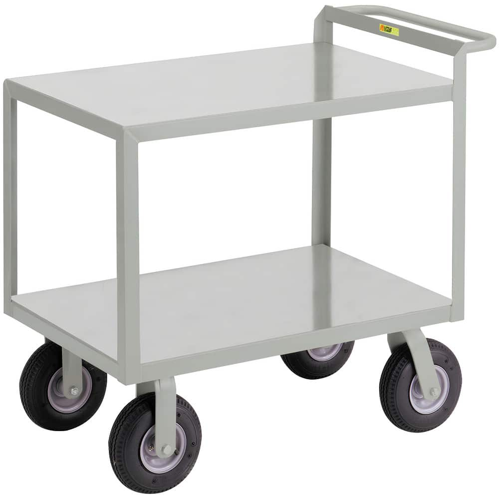 Carts, Cart Type: Cushion-Load Merchandise Collectors , Caster Type: 2 Rigid, 2 Swivel , Material: Steel , Length (Inch): 54 , Height (Inch): 38  MPN:G-3048-9P