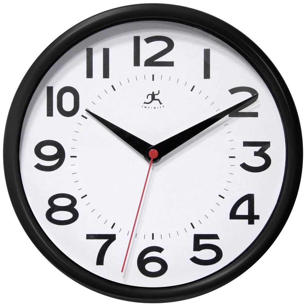 Office Wall Clocks, Clock Type: Dial , Display Type: Analog , Power Source: Battery , Clock Movement Control: Manual , Face Color: White  MPN:14220BK-3364