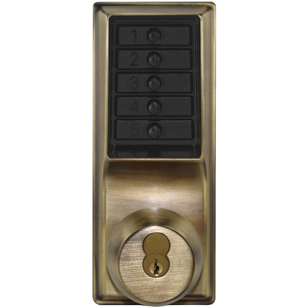 Knob Locksets, Type: Entrance , Key Type: Keyed Different , Material: Metal , Finish/Coating: Antique Brass , Compatible Door Thickness: 1-3/8