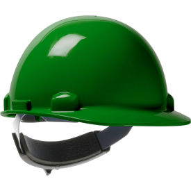 Dynamic Dom Cap Style Dome Hard Hat HDPE Shell 6-Pt Suspension Rachet Adjustment Dark Green 280-HP341SR-04