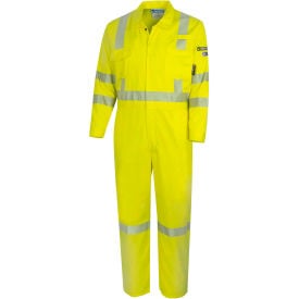 Oberon™ High Visibility Flame Resistant Safety Coveralls 2XL Hi-Vis Yellow ZFE106-2XL
