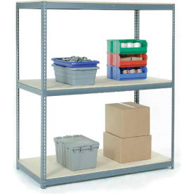 GoVets 3 Shelf Extra Heavy Duty Boltless Shelving Starter 72