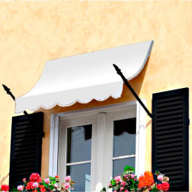 Awntech NO21-8W Spear Arm Awning 8-3/8'W x 2-9/16'H x 1-5/16'D Off White NO21-8W