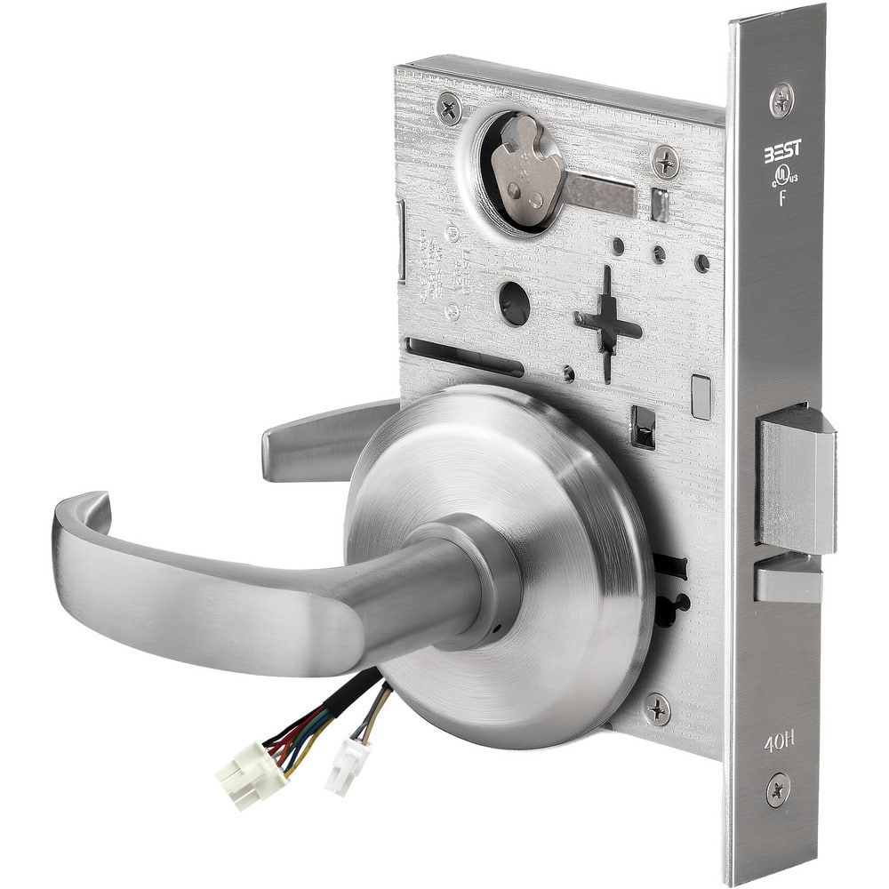 Lever Locksets, Lockset Type: Entrance , Key Type: Keyed Different , Back Set: 2-3/4 (Inch), Cylinder Type: None , Material: Metal  MPN:45HW0NXEL14S626