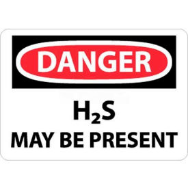 NMC D282AB OSHA Sign Danger H2S May Be Present 10