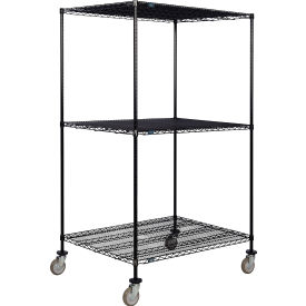 Nexel® 3 Shelf Truck Black Epoxy 36