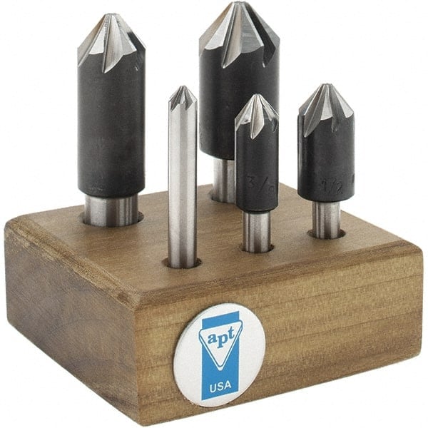 Countersink Set: 5 Pc, 1/4 to 3/4