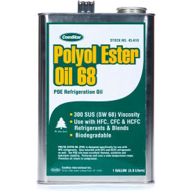 ComStar® 1 Gallon Polyol Ester Oil 68 A/C POE Refrigeration Oil 68 300 SUS Eco-Safe 45-010*