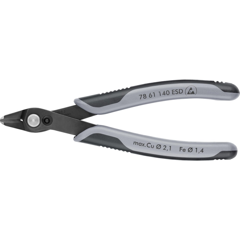 Cutting Pliers, Insulated: No , Overall Length (Inch): 5-1/2in , Head Style: Cutter , Cutting Style: Flush , Handle Color: Blue, Gray  MPN:78 61 140 ESD