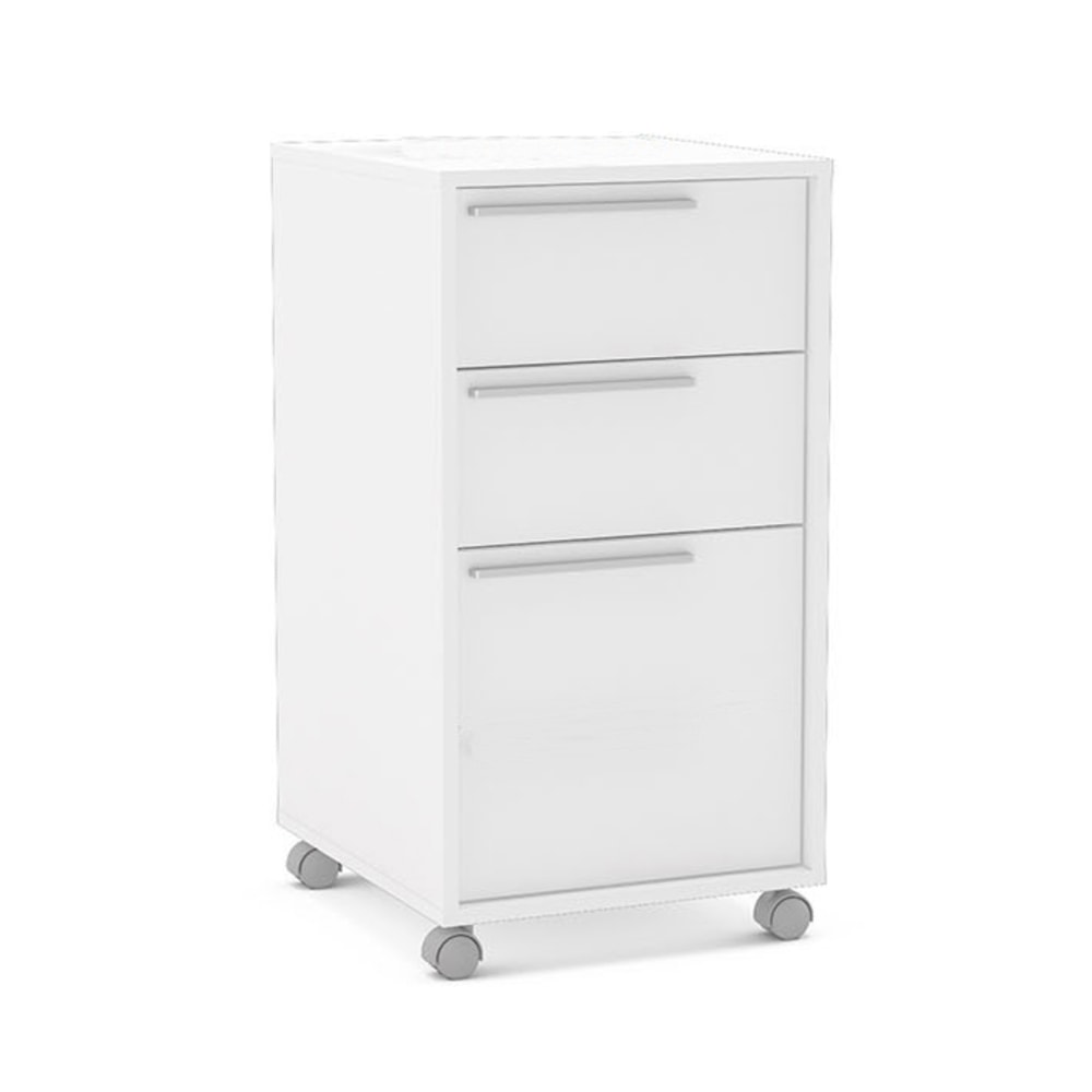 Boahaus 4305 15-3/4inW x 17-3/4inD Lateral 3-Drawer Mobile File Cabinet, White MPN:4305-23
