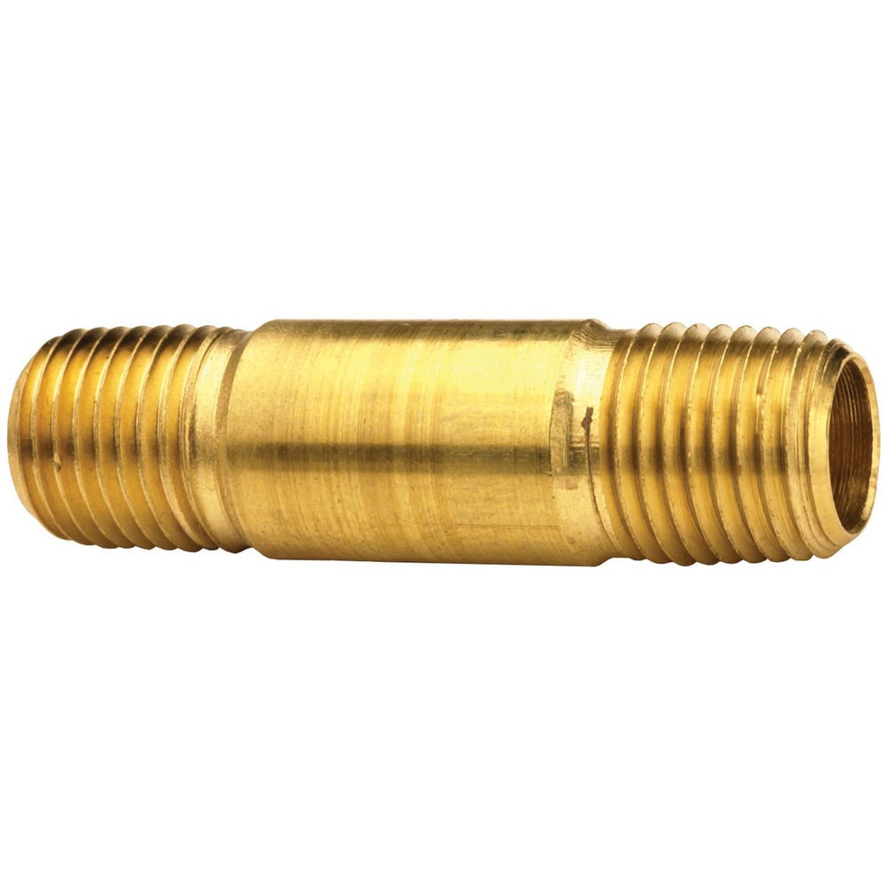 Brass & Chrome Pipe Fittings, Fitting Type: Pipe Nipple , Fitting Size: 1/8 , End Connections: MNPT , Material Grade: 360 , Connection Type: Threaded  MPN:1660220C