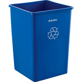 GoVets™ Square Recycling Trash Can 35 Gallon Blue 439RBL641