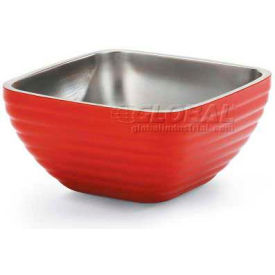 Vollrath® Square Insulated Serving Bowls 4761955 0.75 Quart Fire Engine Red - Pkg Qty 6 4761955