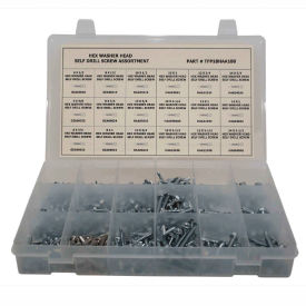 465 Piece Self Drilling Screw Assortment - #6 to 1/4