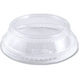 World Centric® PLA Cold Cup Dome Lids Fits 2 oz. & 9 - 24 oz. Cups Clear 1000/Carton CPLCS12SH