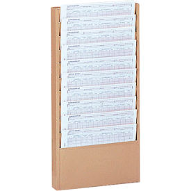 10 Pocket Medical Chart & Special Purpose Literature Rack - Tan 406-75