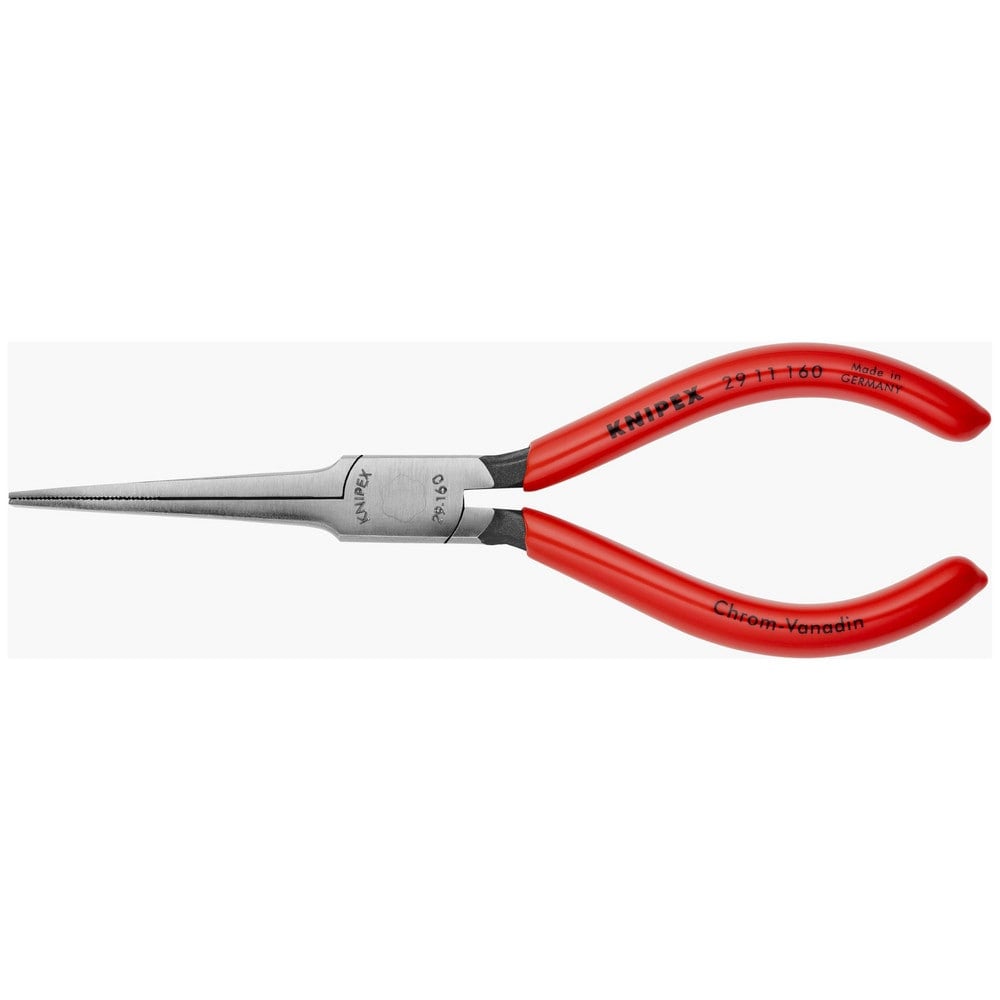 Long Nose Pliers, Pliers Type: Flat Nose Pliers , Jaw Texture: Crosshatch , Jaw Length (Inch): 2-11/64 , Jaw Width (Inch): 35/64 , Jaw Bend: 0.44  MPN:29 11 160