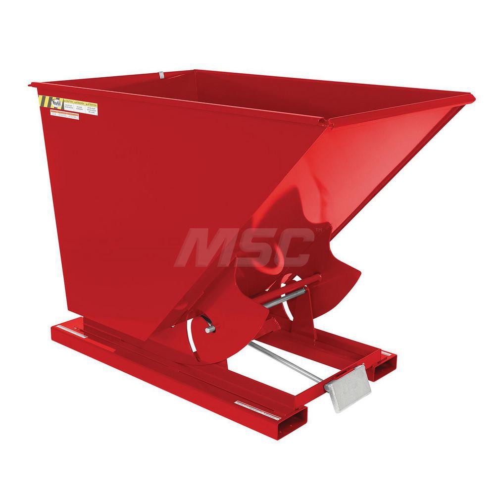 Stationary Tilt Hopper: 6,000 lb Capacity, 44