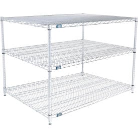 Nexel® 3 Shelf Stainless Steel Wire Shelving Unit Starter 60