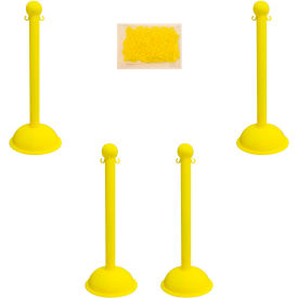 Mr. Chain Heavy Duty Plastic Stanchion Kit With 2