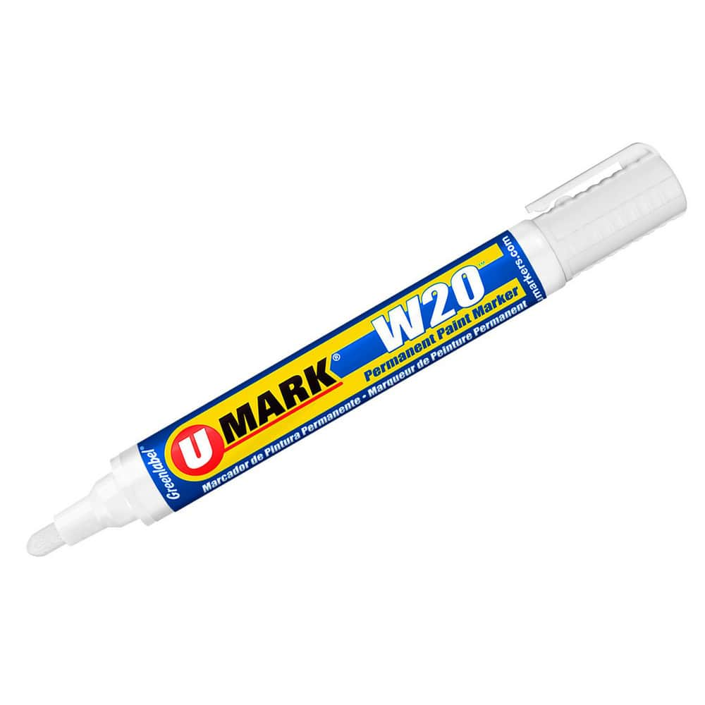 Markers & Paintsticks, Marker Type: Liquid Paint Marker, Tip Shape: Bullet, Chisel, Color: White, Ink Type: Xylene-free, Water Base, Fade Resistant MPN:10855