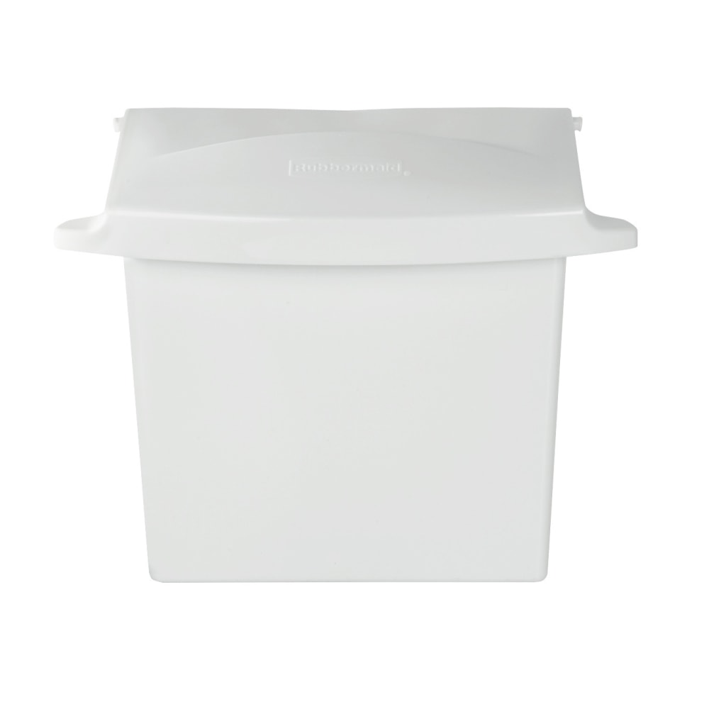 Rubbermaid Compact Sanitary Napkin Receptacle, White MPN:614000