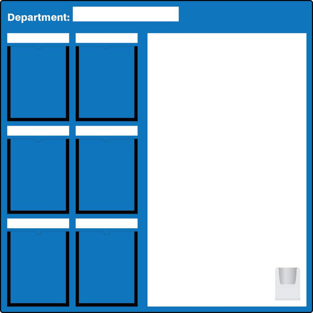 Whiteboards & Magnetic Dry Erase Boards, Board Material: Aluminum , Frame Material: No Frame , Height (Inch): 48 , Width (Inch): 2-1/2 , Magnetic: No  MPN:PBT510BU